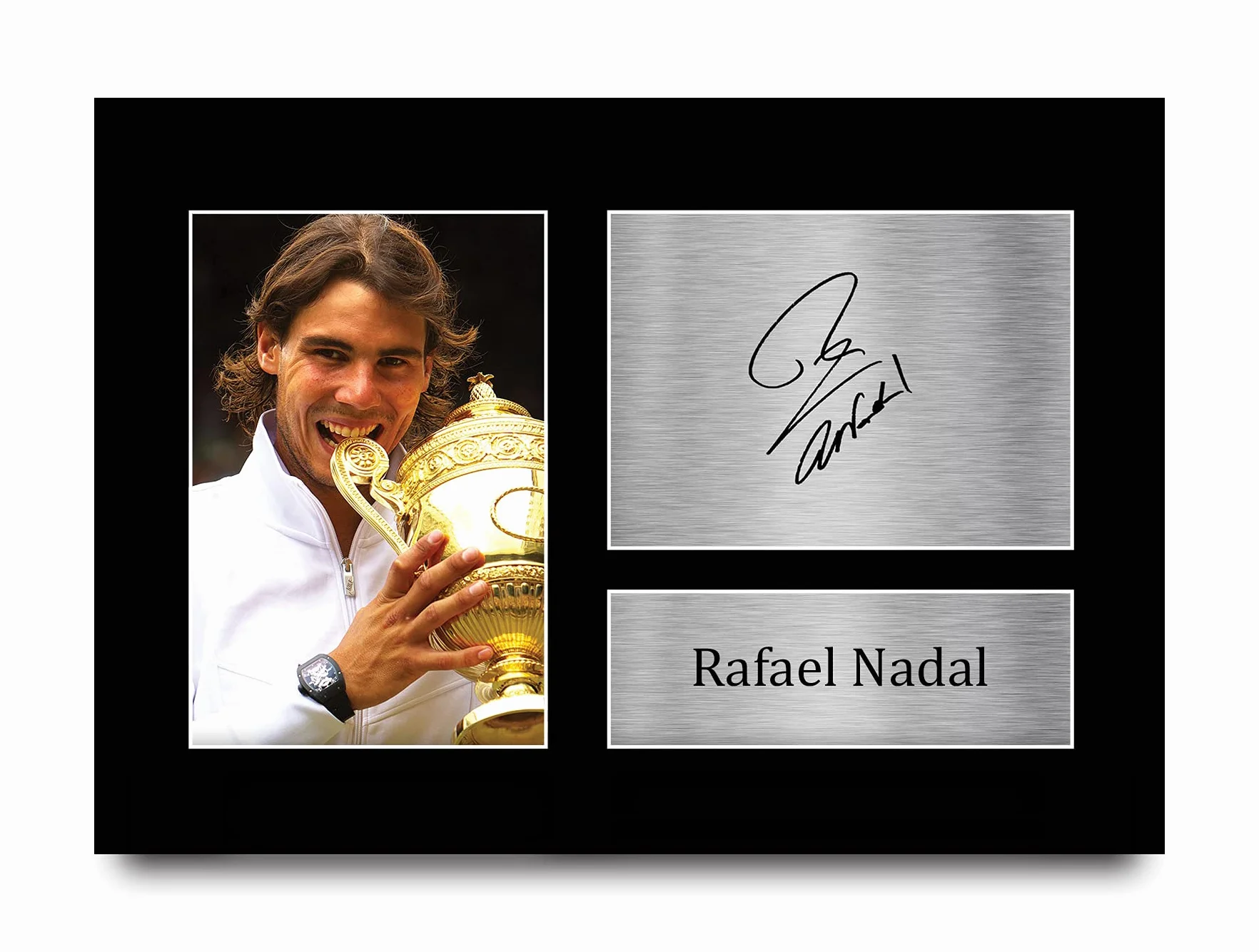 Rafael Nadal Photo autographe signée A4 Cadeaux pour fans de tennis