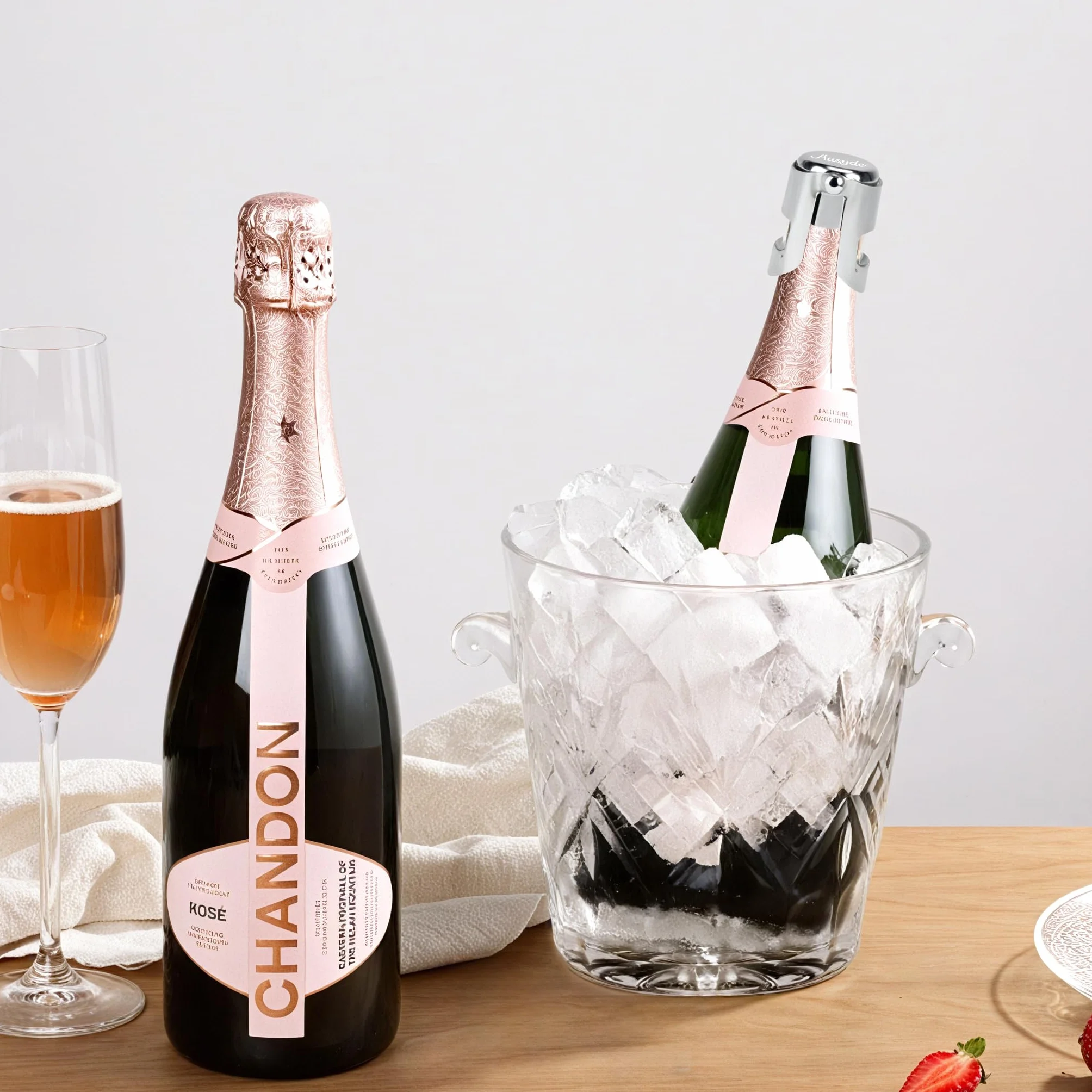 Bouchons à champagne vin acier inoxydable lot de 3 Ausyde