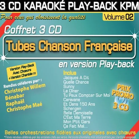 Coffret Karaoké Play-Back Kpm Tubes Chanson Française Vol.