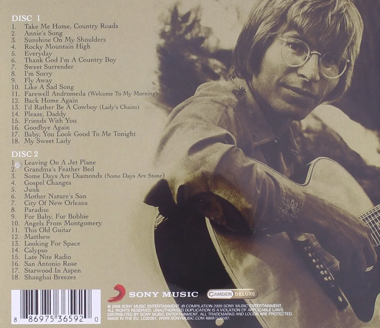 John Denver Sunshine on My Shoulders: the Best of