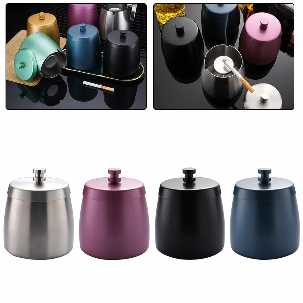 Collecteur de suie acier inoxydable 9 x 8 cm anti-odeurs coupe-vent récupérateur cendres