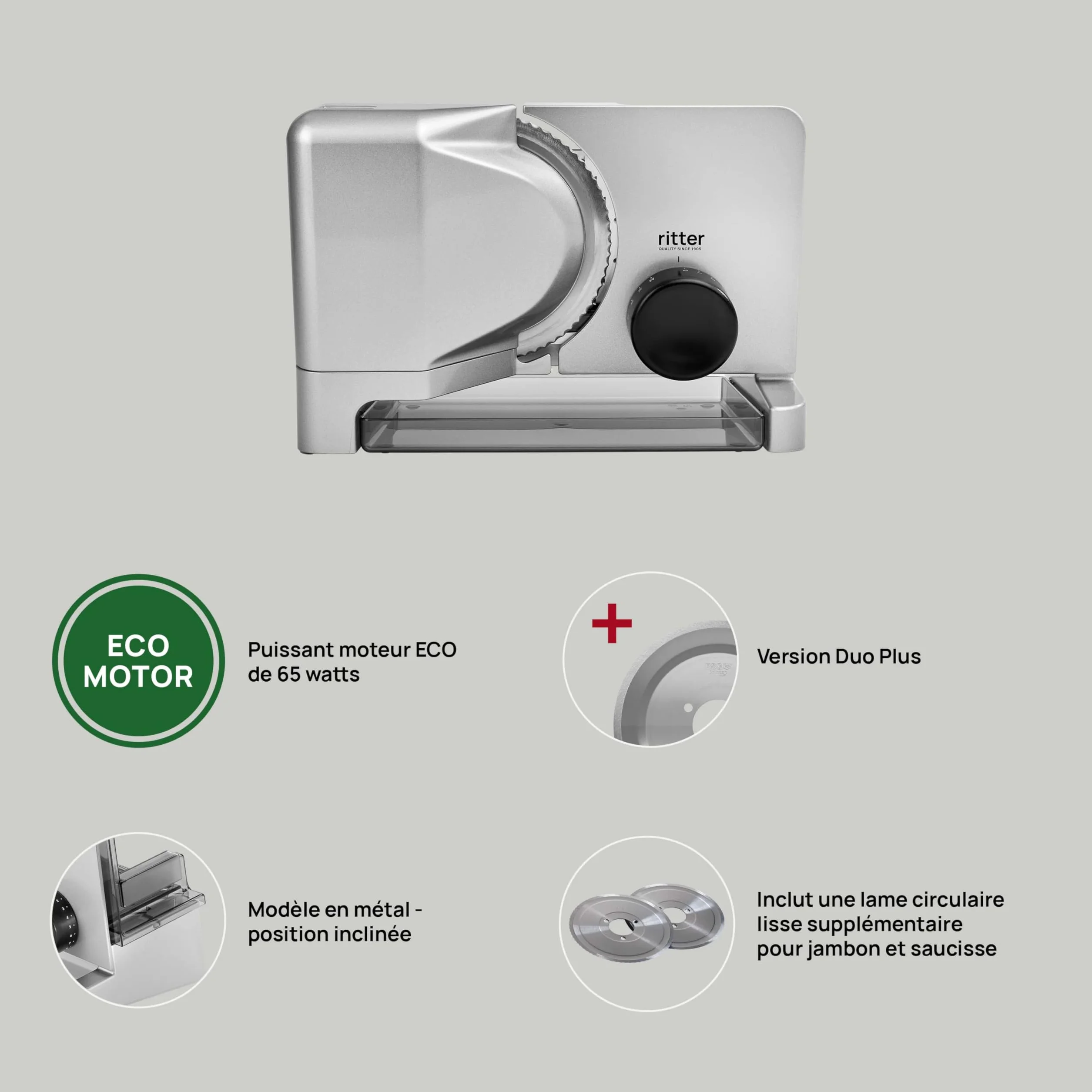 Ritter Trancheuse universelle E 16 Duo Plus électrique moteur ECO Allemagne