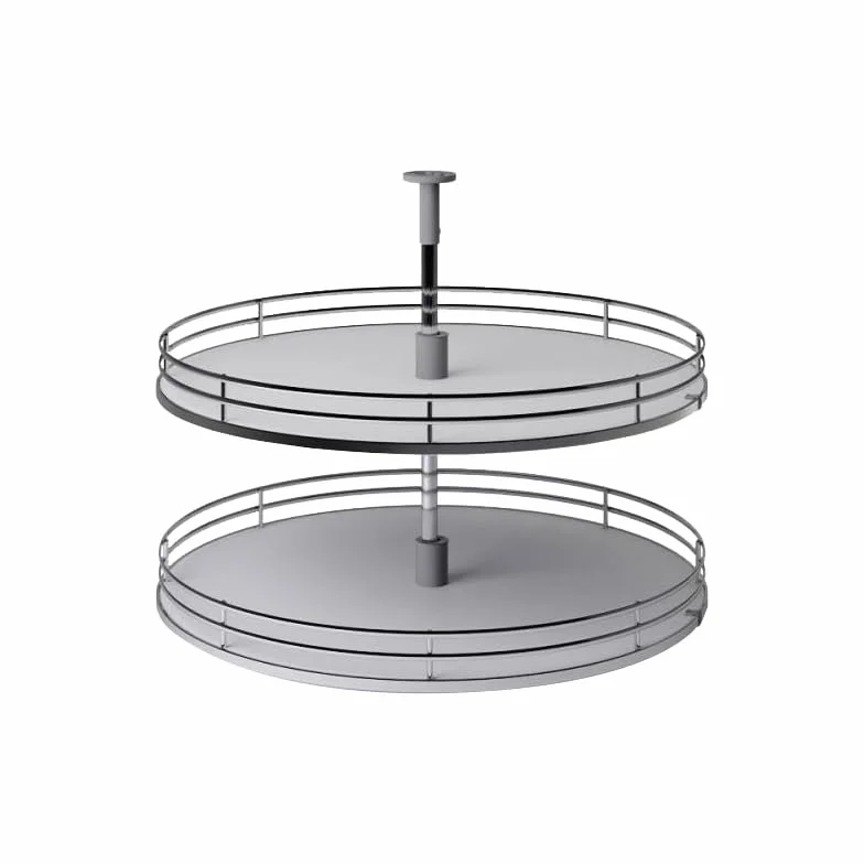 INOXA INDUSTRIE Tourniquet Rond 705 mm Blanc Fil chromé pour Caisson 800 x 800 mm