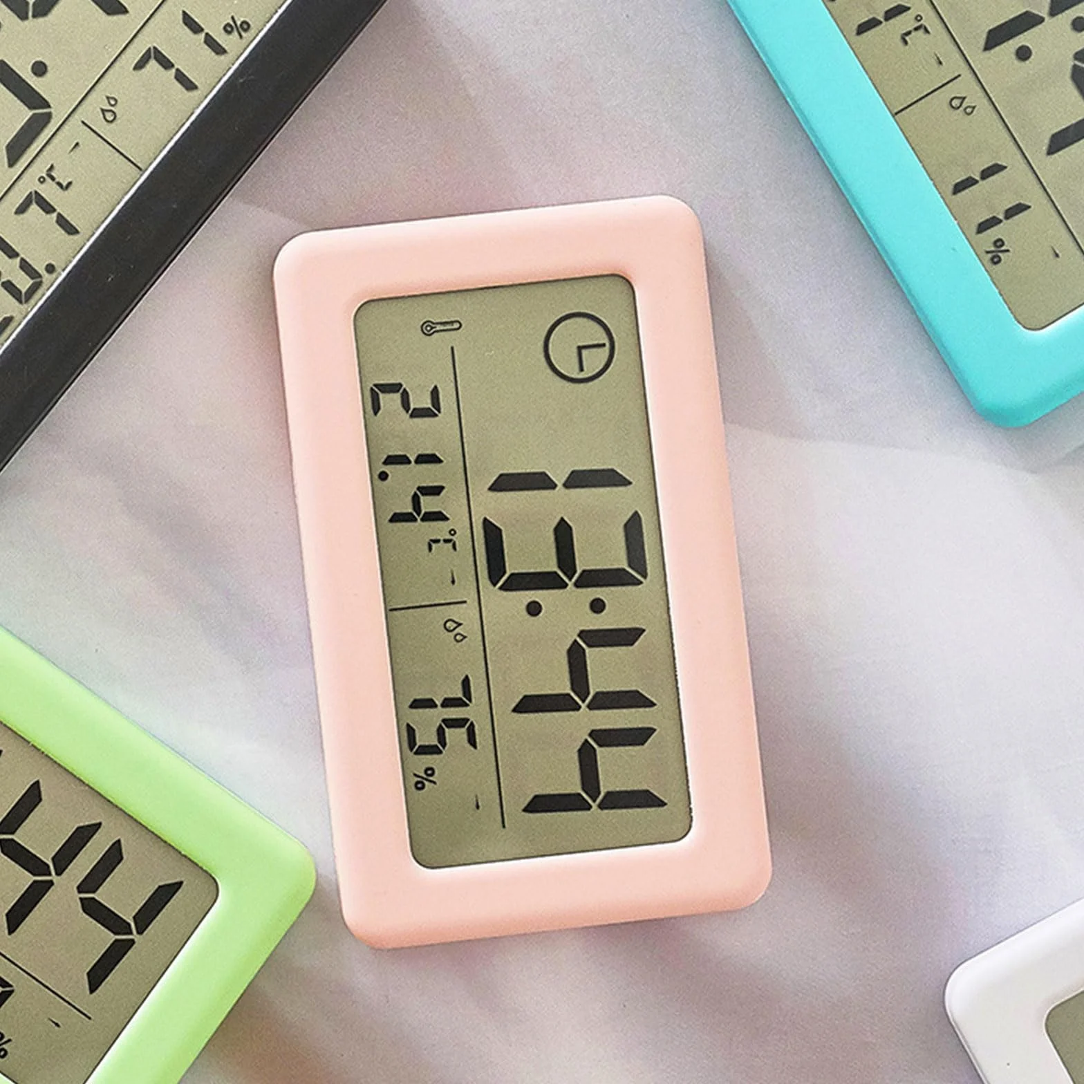 Horloge numérique fine température humidité décoration maison