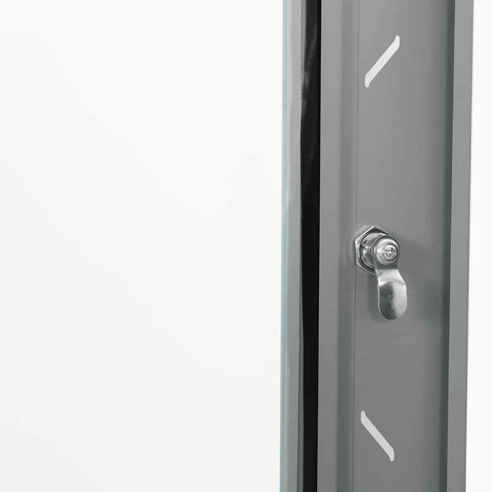Armoire réseau en acier avec mémoire, gris, 53 x 45 x 60 cm, montage mural, avec serrure de sécurité pour LAN, NAS, serveur domestique, Ethernet, Wi-Fi, multimédia, bureau et maison