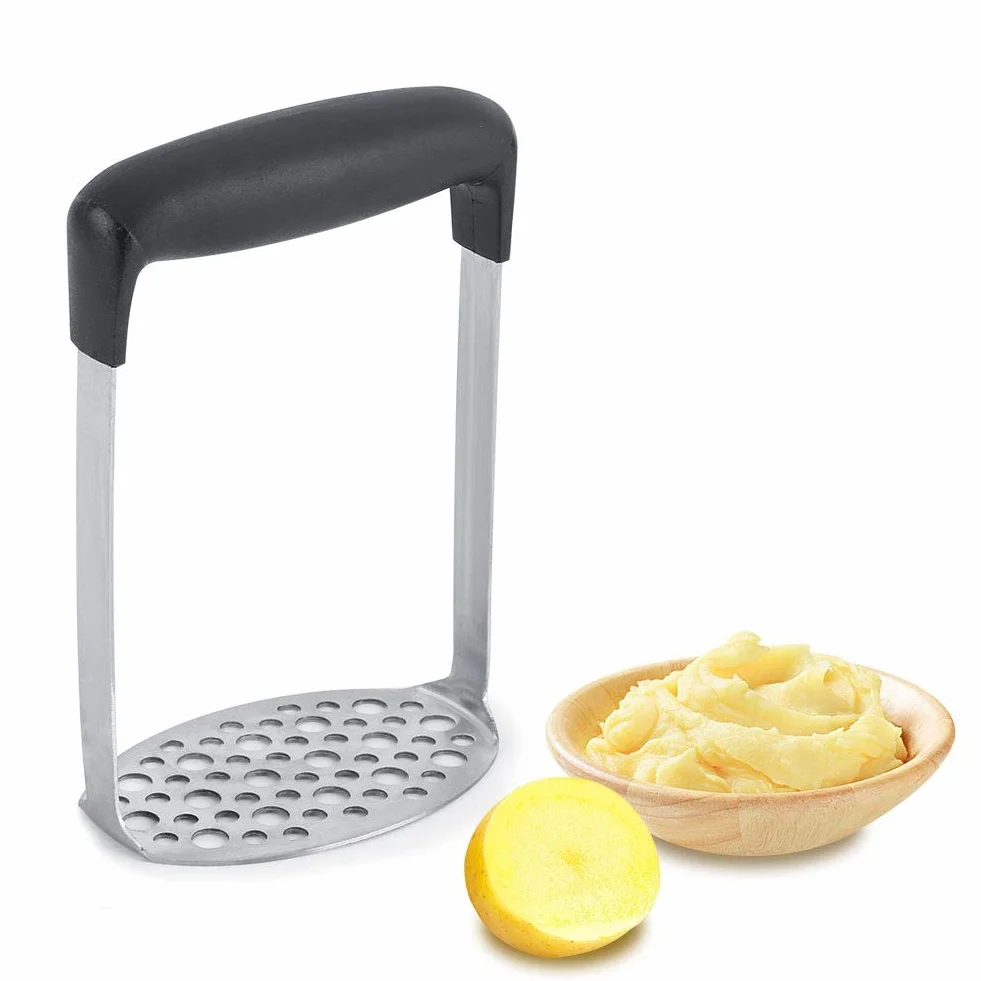 Hachoir à Pommes de Terre Lisse en Acier Inoxydable pour Purée de Légumes et Fruits
