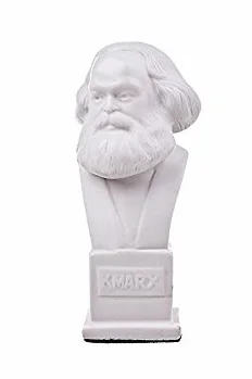 Statue en marbre Karl Marx 12 cm Philosophe Allemand