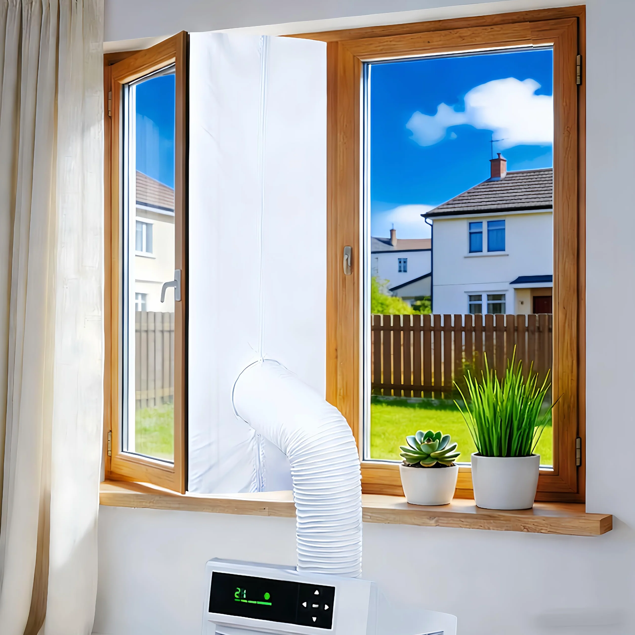 Kit Calfeutrage pour Climatiseur Mobile, Joint Fenetre Universel, Isolant Anti-Fuite Air Froid (400CM)