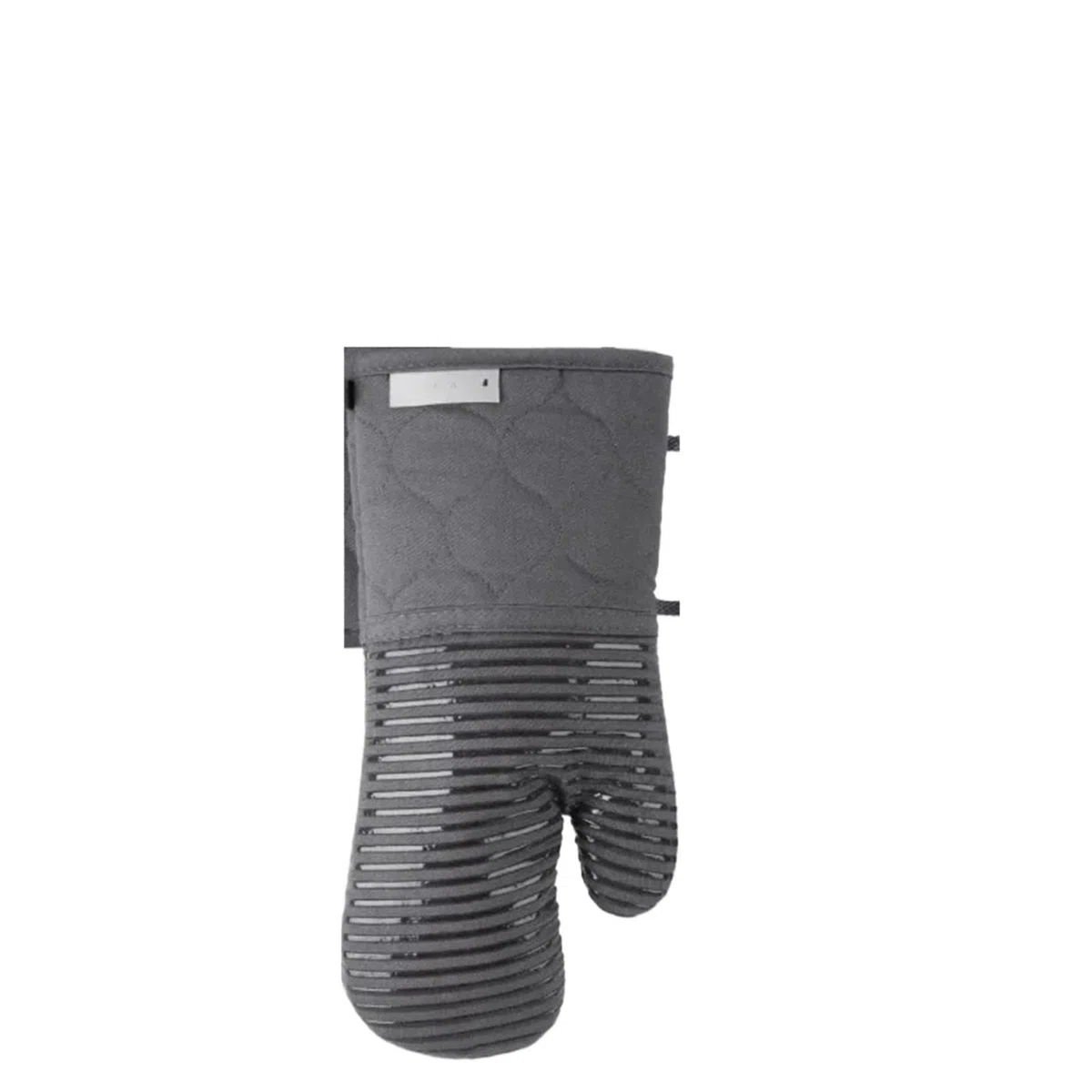 Gants De Four Gant de four matelassé en coton éponge, manique résistant à la chaleur, 16"x26", 7"x13" et 7"x10", gris Pour La Cuisson