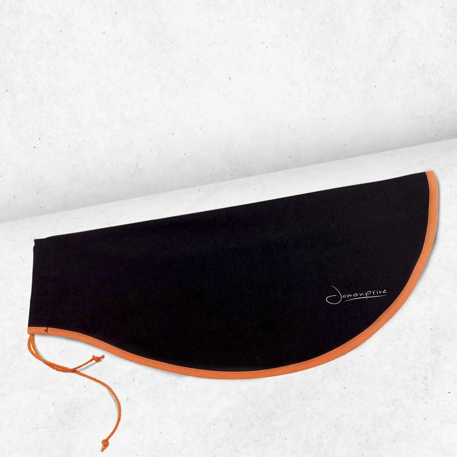 Jamonprive Couvre Jambon Noir Bordure Orange pour Serrano Ibérique Prosciutto