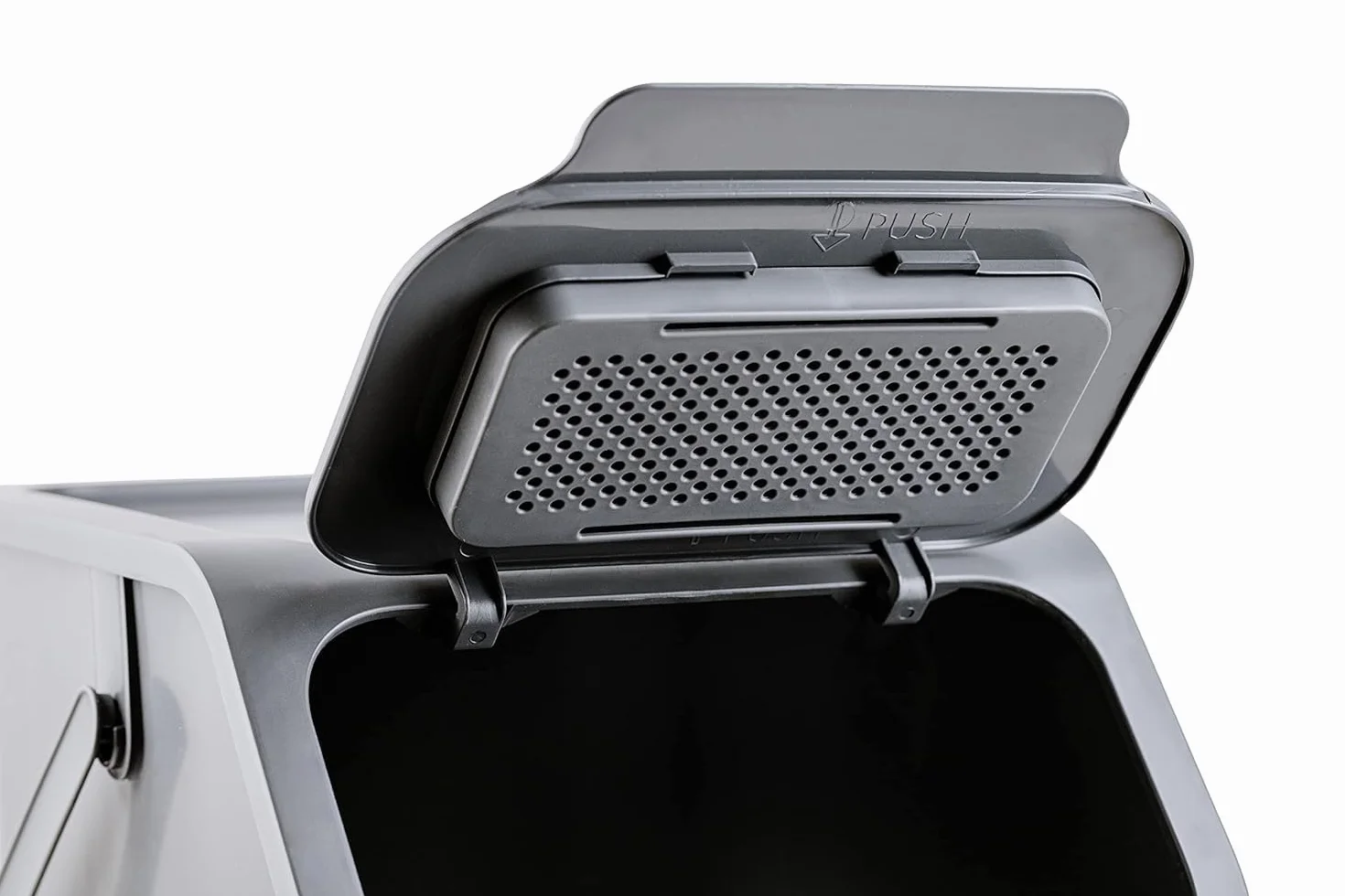 Set de Poubelles de Cuisine 25L 4 Pièces avec Couvercle et Filtre à Charbon Blanc