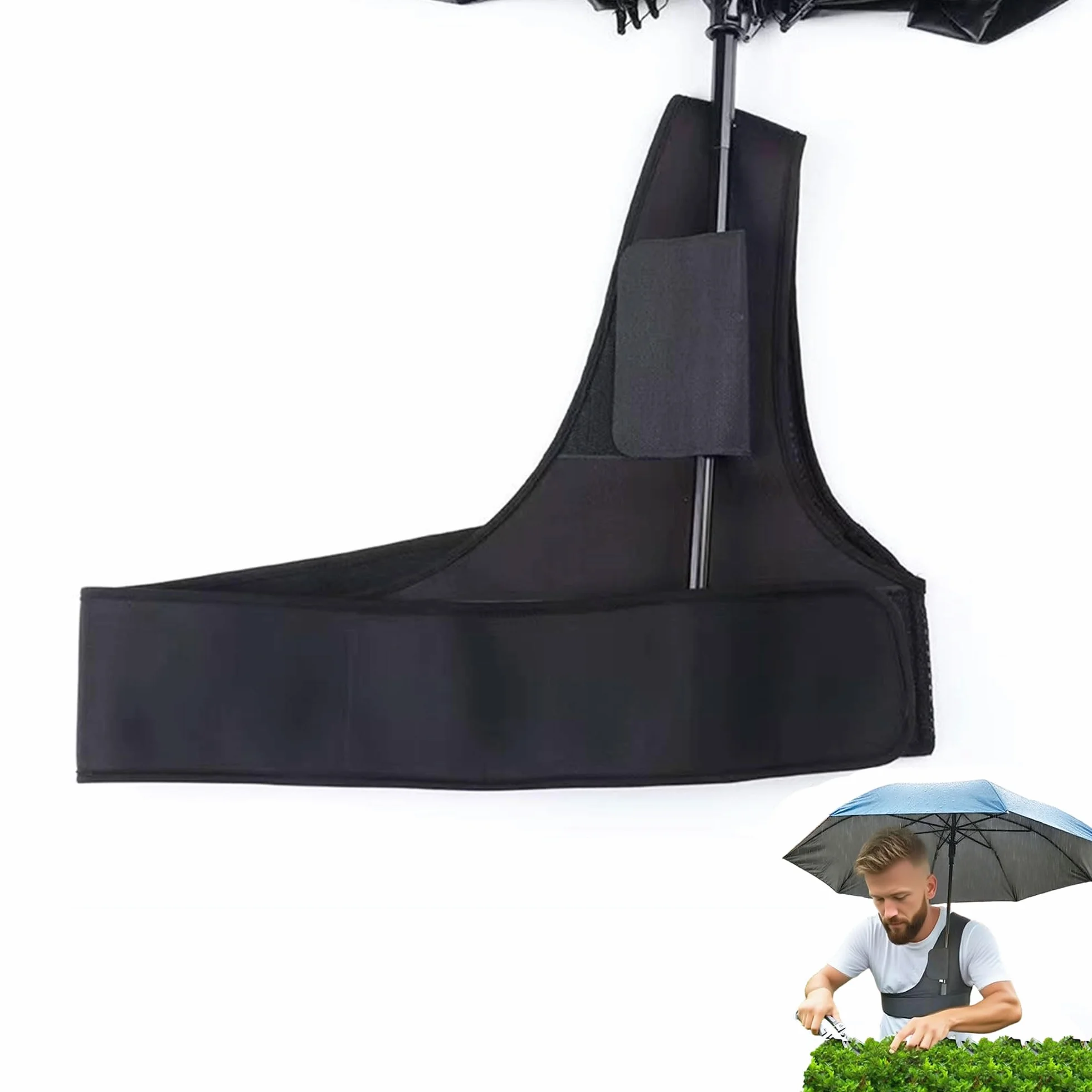 Sangle de Support de Parapluie Mains Libres Portable pour Parapluies Pliants