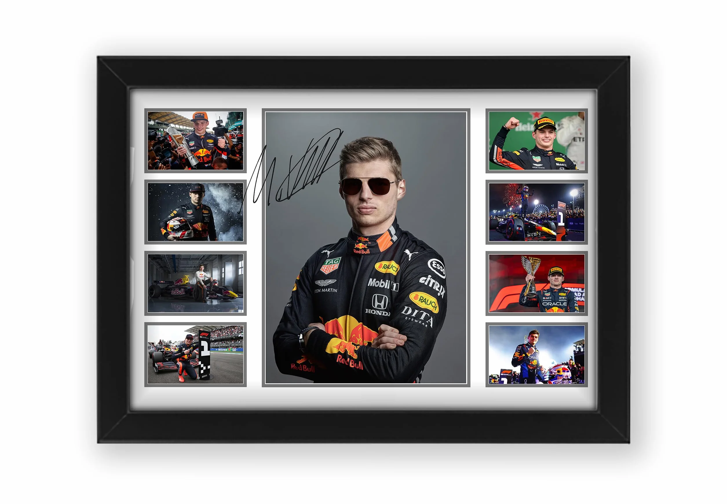 Max Verstappen Affiche signée Édition limitée autographe Objet de collection A4 30x21cm
