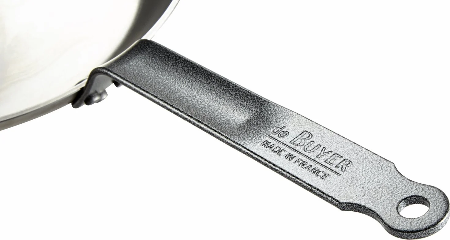 De Buyer Poêle à frire Coupe Lyonnaise acier CARBONE PLUS 28 cm Gris