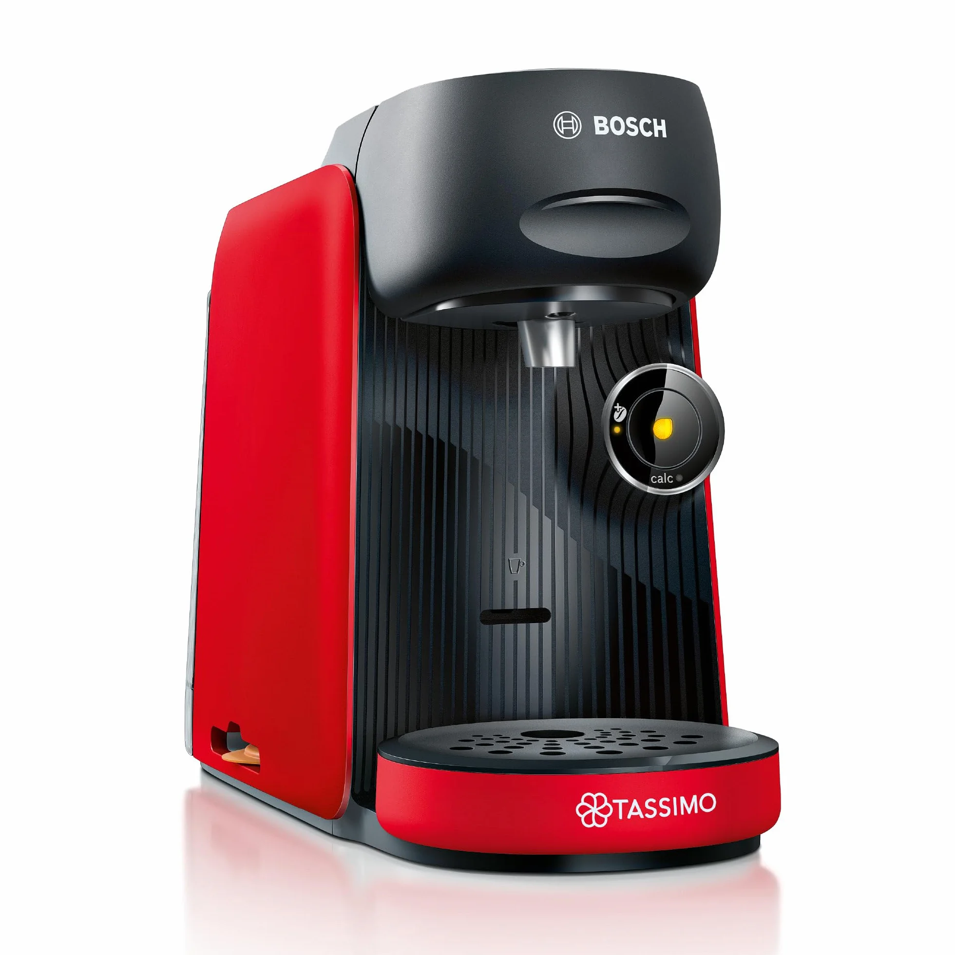 Bosch Tassimo Finesse TAS163E Machine à café multi-boissons, 70 boissons chaudes, IntensityBoost, cafétière à dosettes, rouge