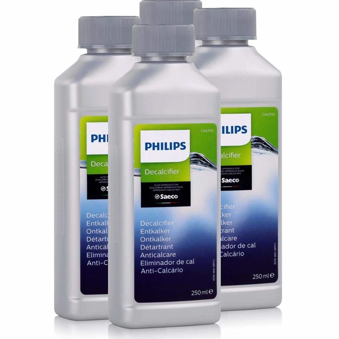 Philips Saeco Détartrant 250 ml Lot de 4 - Pour machines à café automatiques