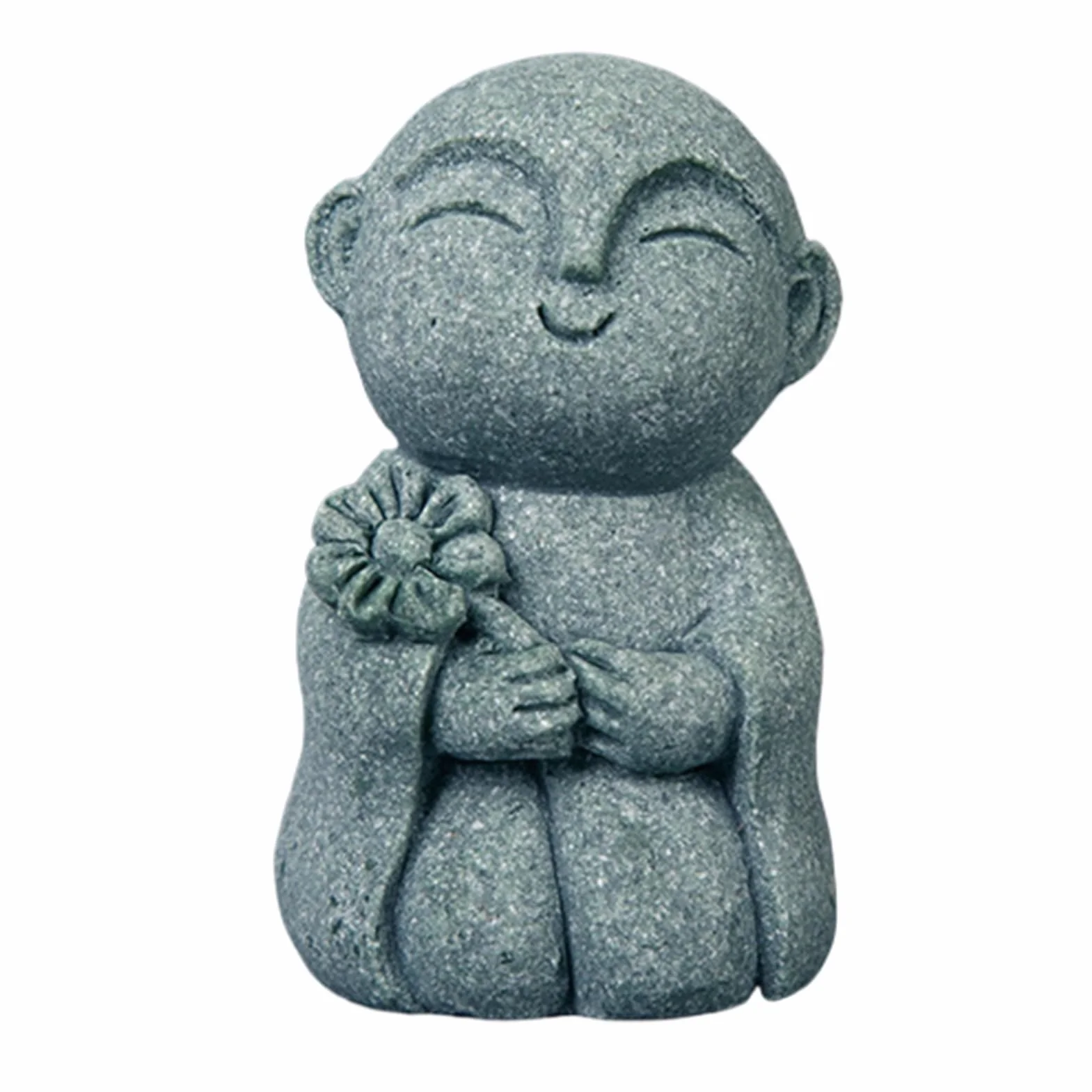 Figurines de Bouddha en Pierre pour Jardin, Sculpture Bouddhiste Spirituelle