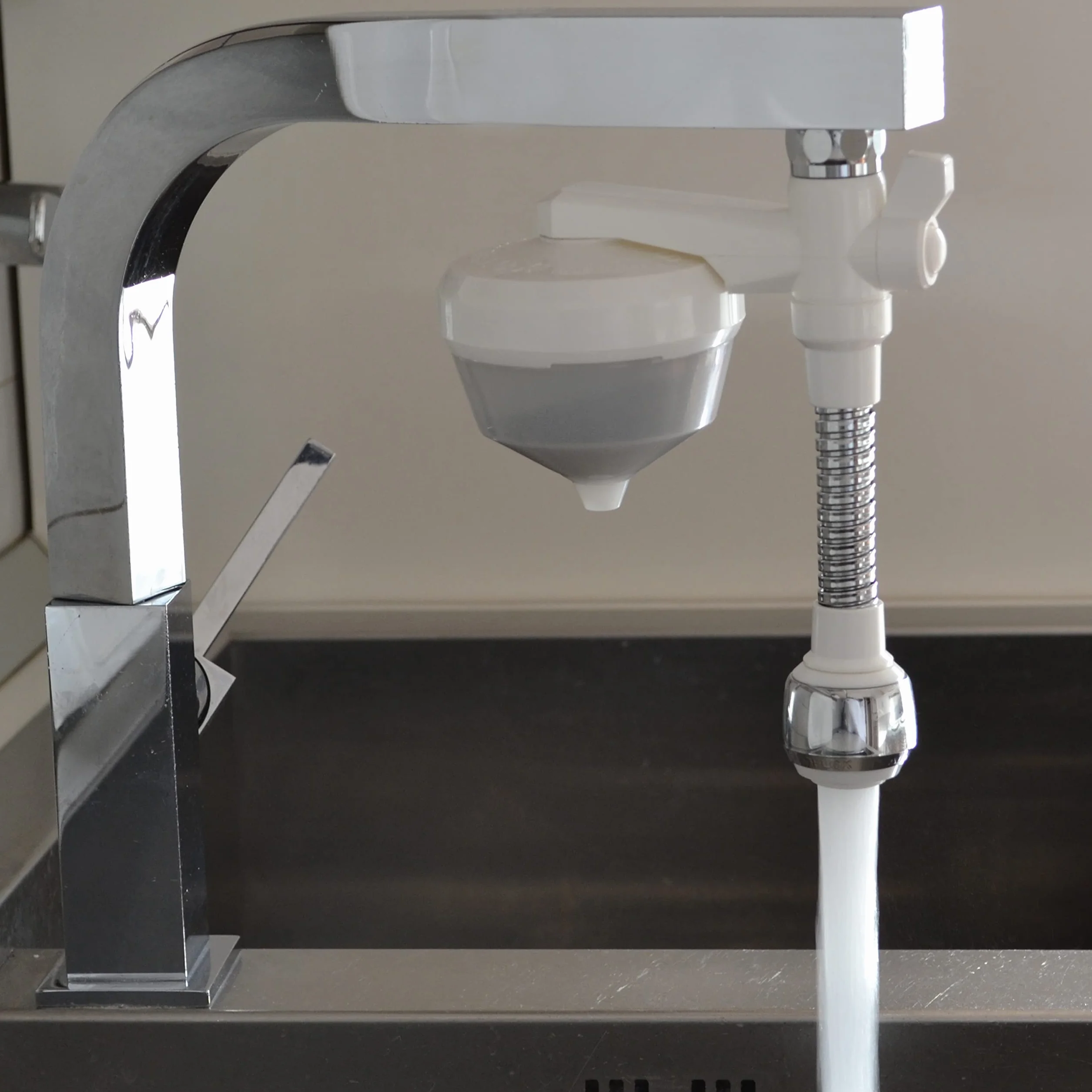 Siroflex 2652/1S UNI 3-A Silver Purificateur d'Eau Domestique Made in Italy avec brise jet flexible