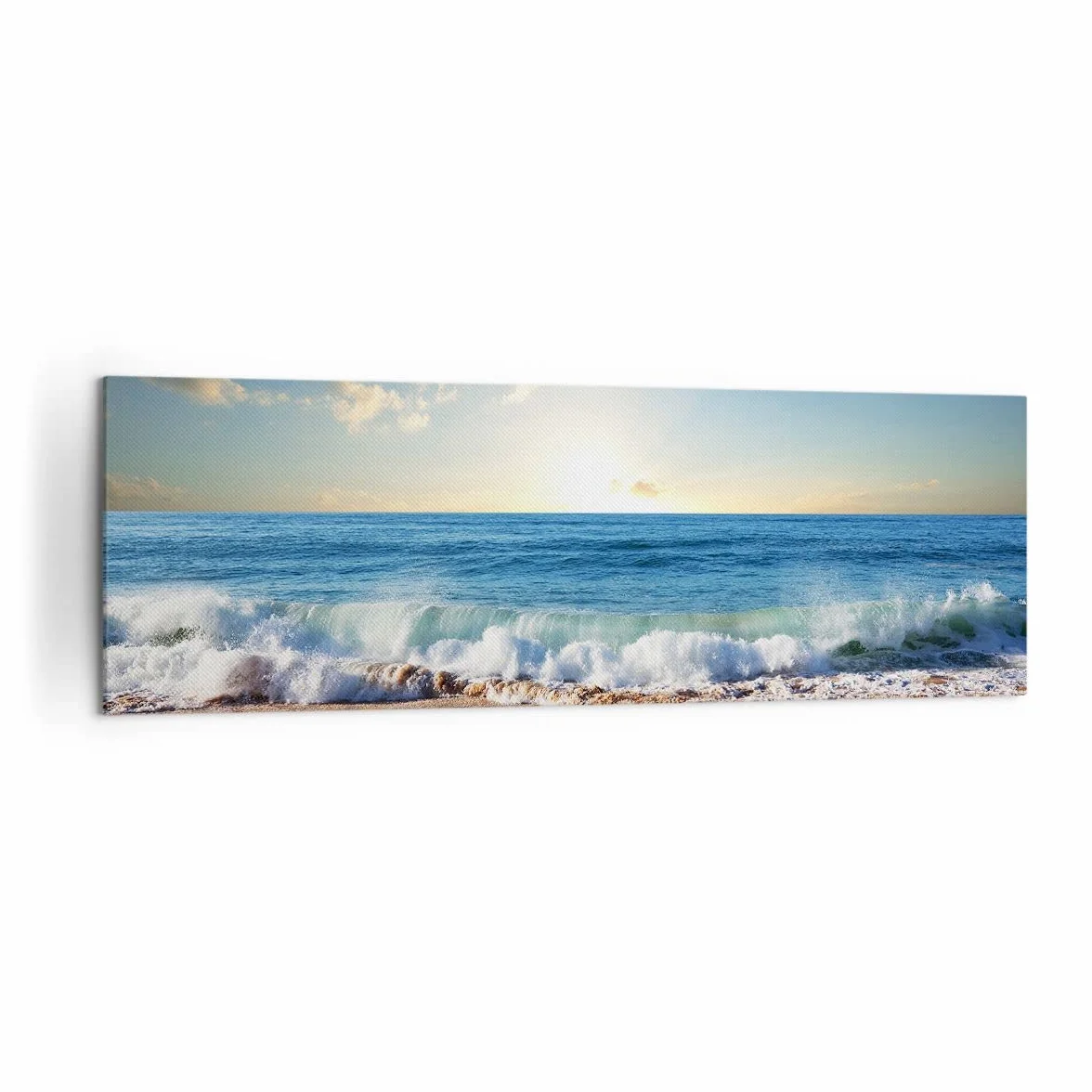 Tableau Decoration Murale 160x50cm mer rivage eau Chambre Cuisine Panoramique Deco Cadre Salon Art