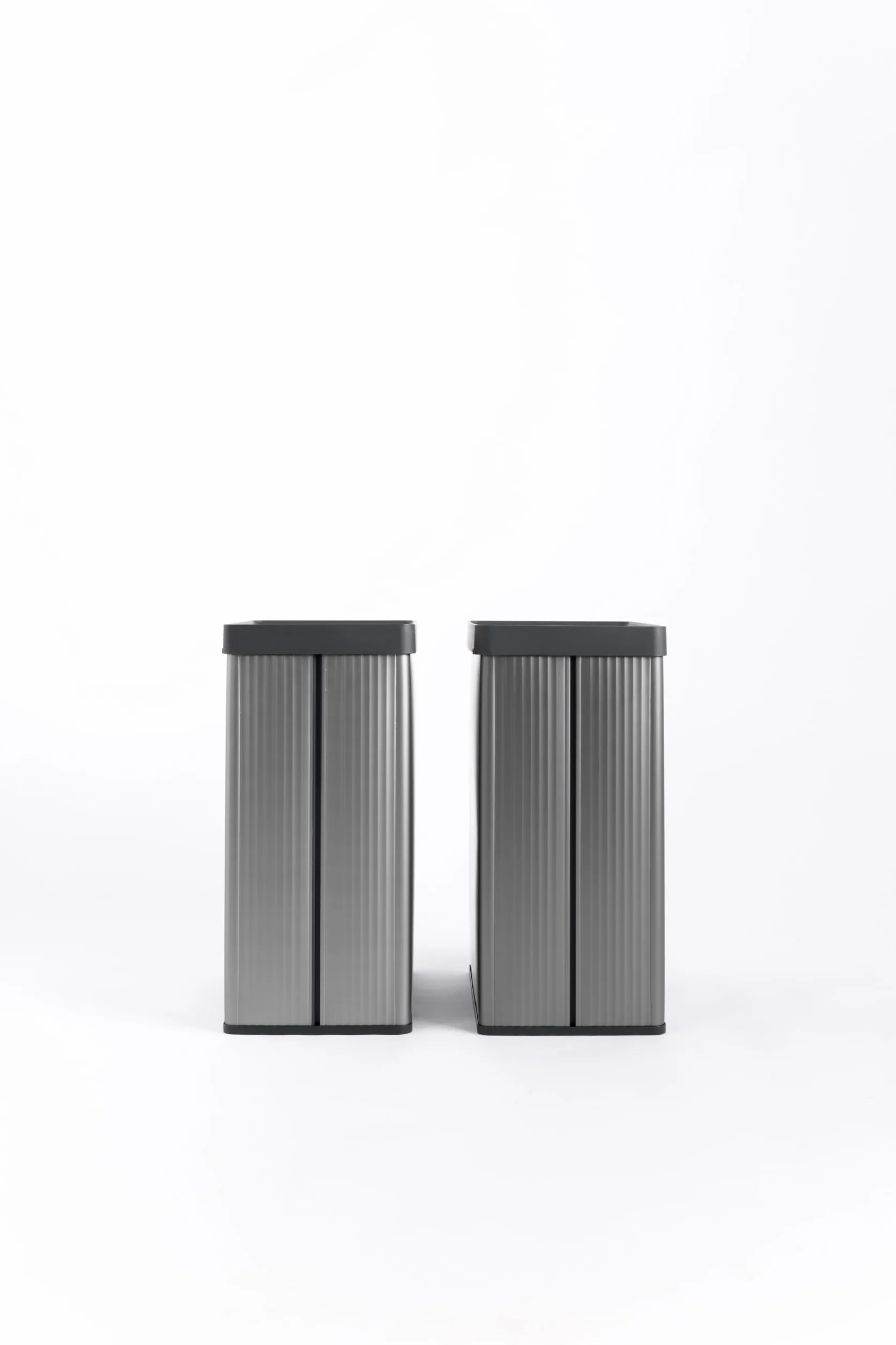 Curver Keter Verto Poubelle de recyclage double compartiment 54 l gris perle