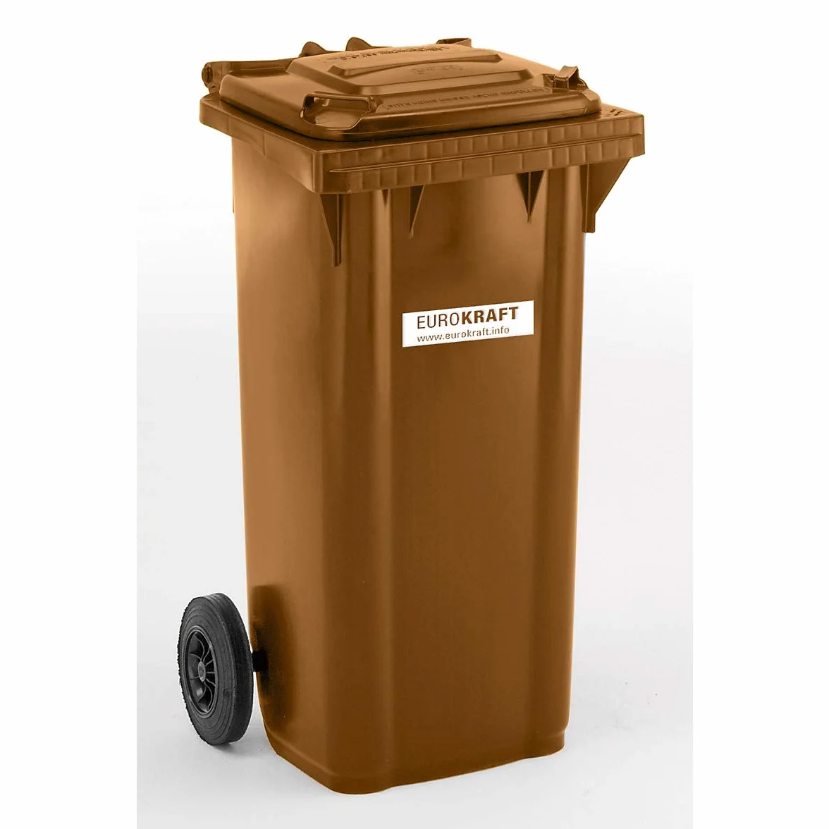 Eurokraft Pro Poubelle plastique DIN EN 840 120 L 505x1005x555 mm vert