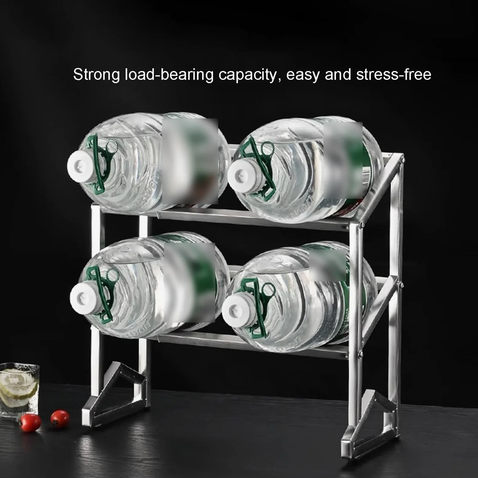 Ensemble d'étagères à épices extensibles en acier inoxydable pour cuisine et buffet – Distributeur polyvalent pour assaisonnement, sauces, confitures et fruits (58 x 19 x 63 cm)
