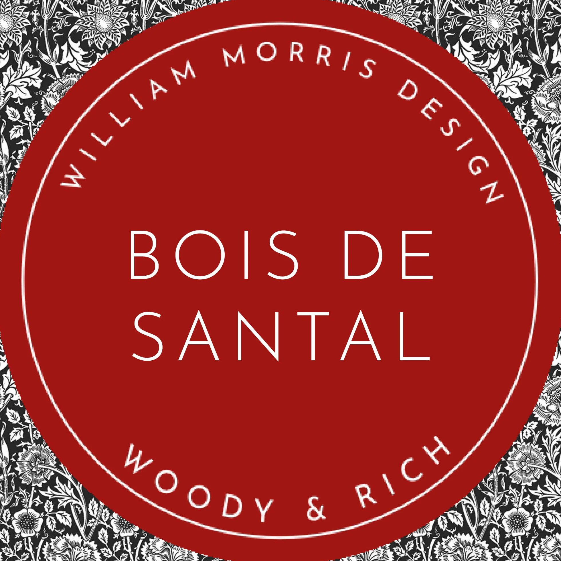 The Master Herbalist Doublures de Tiroir Parfumées William Morris Bois de Santal Noir Paquet de 5 Feuilles