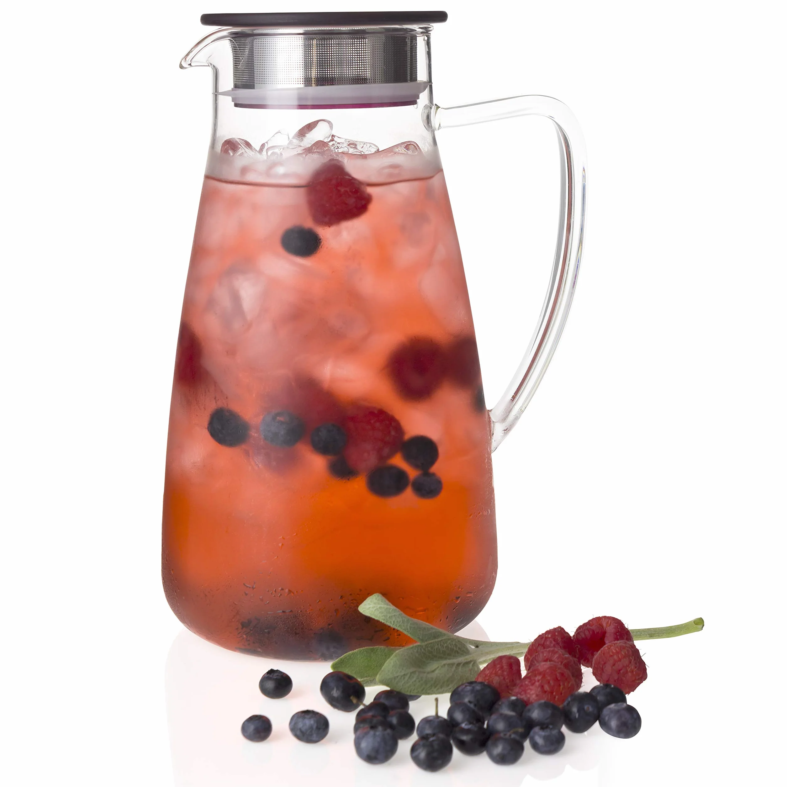 ForLife 838-a-crb Bouteille pichet Thé glacé, verre, Canneberge