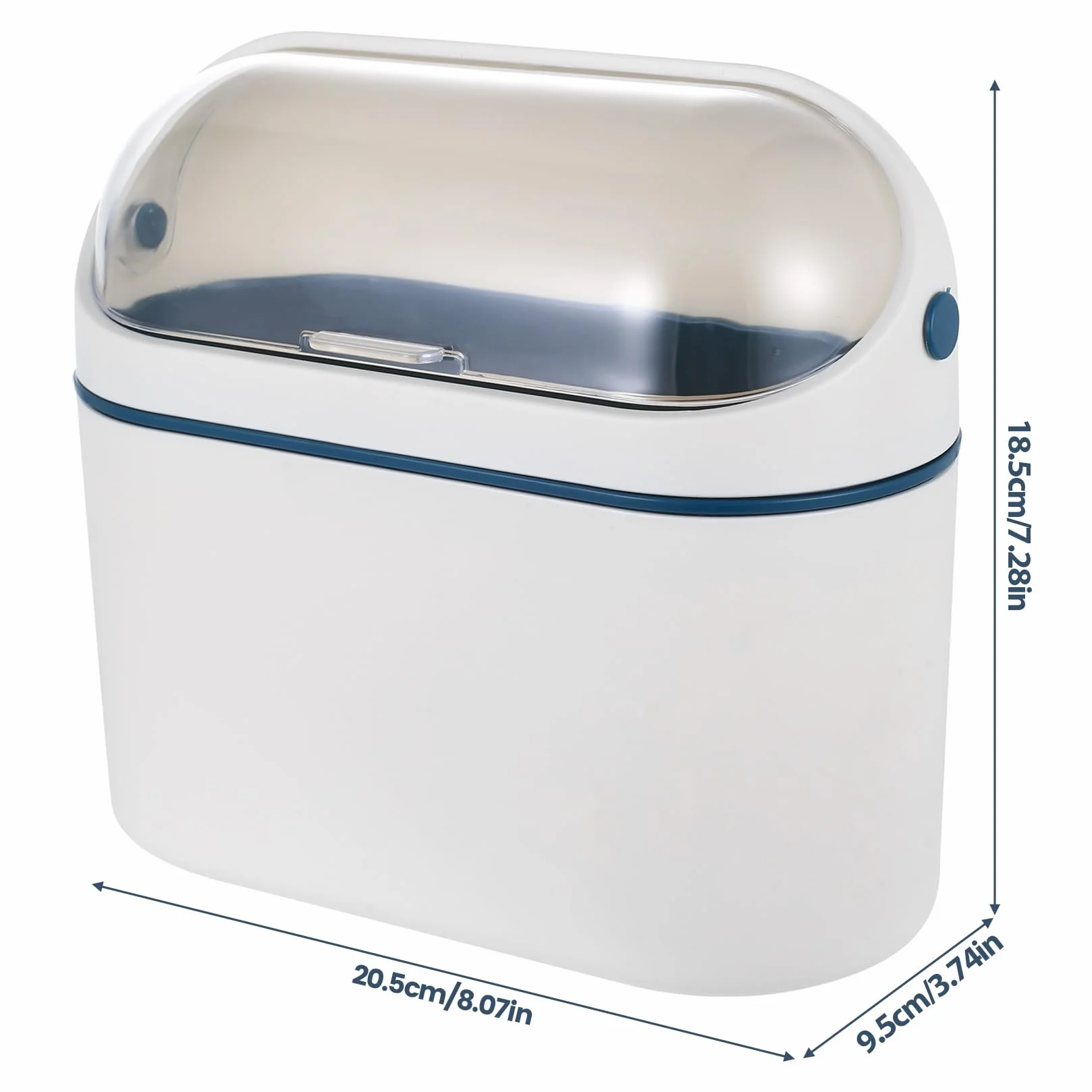 Poubelle Suspendue 4 L avec Couvercle pour Cuisine Armoire Placard