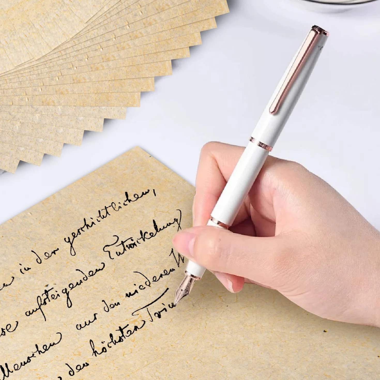 Papier parchemin vintage A4 100 g/m² Lot de 50 feuilles pour imprimantes et loisirs créatifs