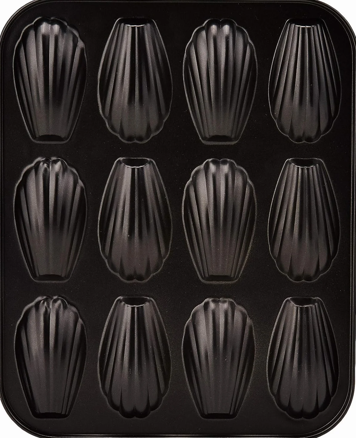 Ibili Plaque de 12 madeleines Acier 25,9 x 20,9 x 1,4 cm Noir
