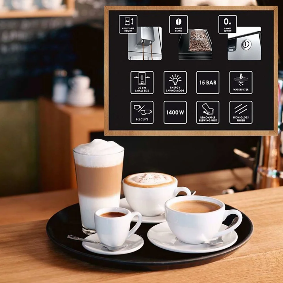 Melitta Caffeo Solo E950-101 Cafetière super automatique 15 bars expresso noir reconditionné