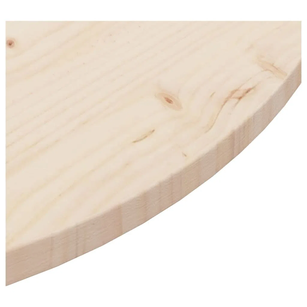 Dessus de Table Diamètre 90x2,5 cm Bois de Pin Massif Jaune Plateau de Table Ronde Facile à Nettoyer Plateau de Restaurant pour Tables Basses Tables d'appoint Tables de Bar Tables Consoles