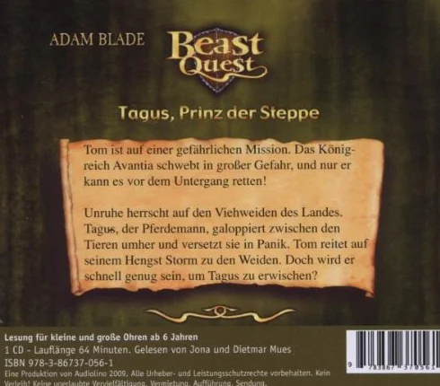 Beast Quest Tagus Herr der Steppe