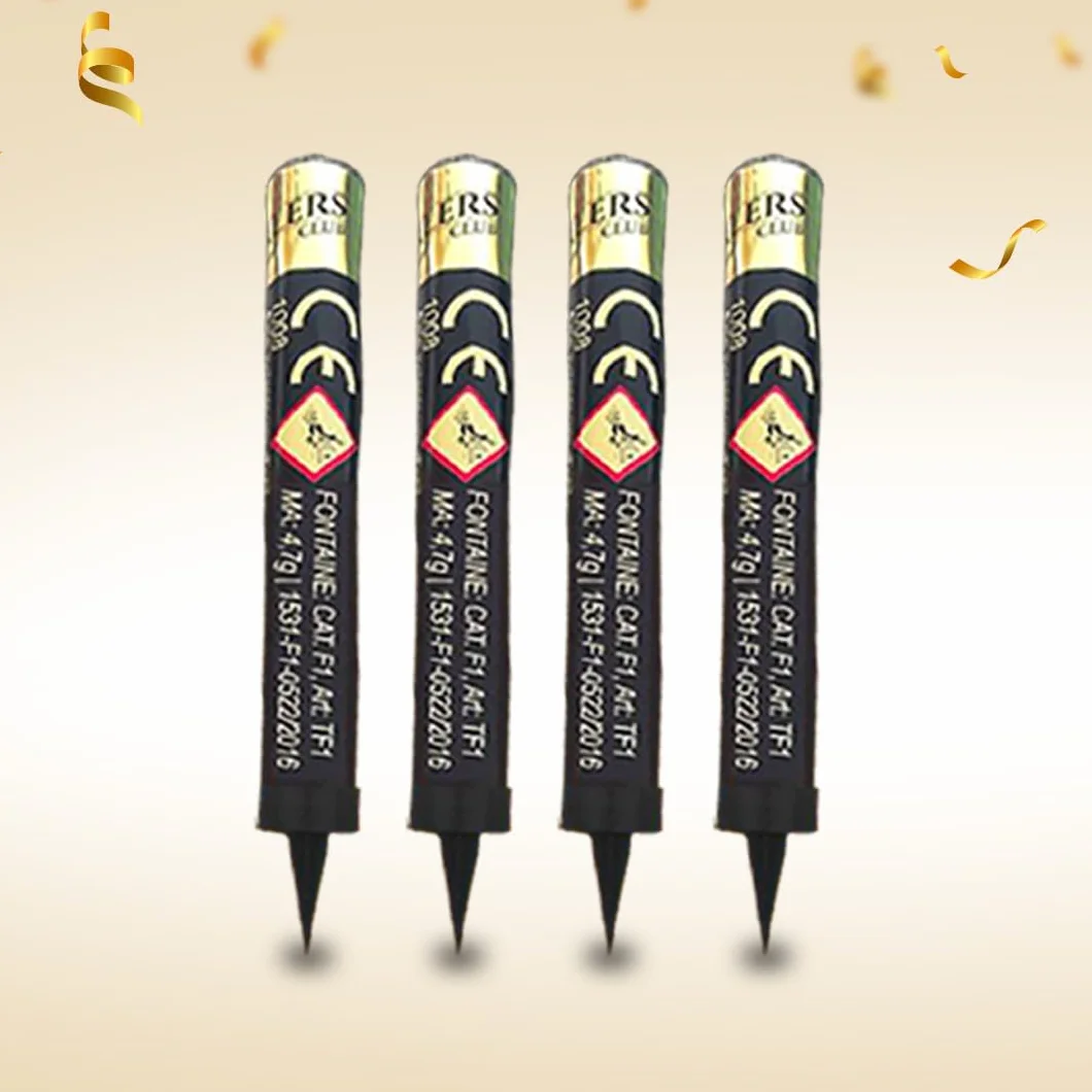 Lot de 100 Fontaines lumineuses 1 minute pour gâteau et bouteille de champagne, Bougie d'ambiance anniversaire décoration