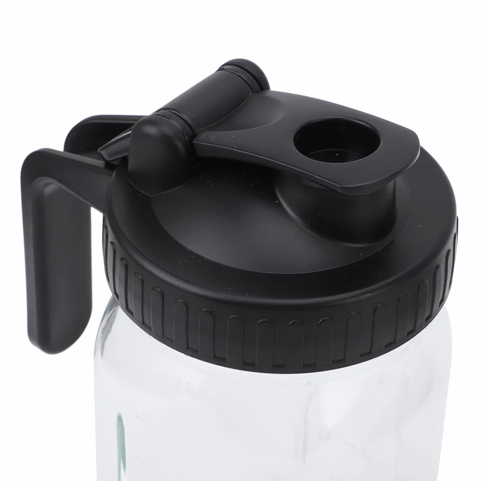 Carafe en Verre pour Cafetière à Froid avec Filtre en Acier Inoxydable et Couvercle Bec, 1000ml