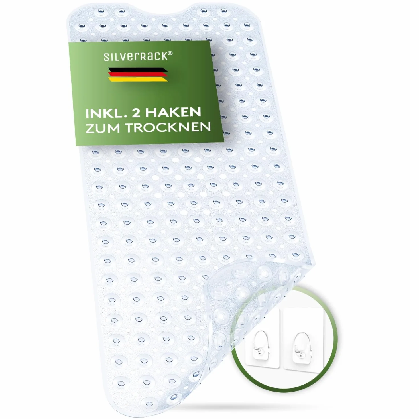 Tapis de Bain antidérapant 100 x 40 cm SilverRack DermaSensitivo sans BPA pour Bébés