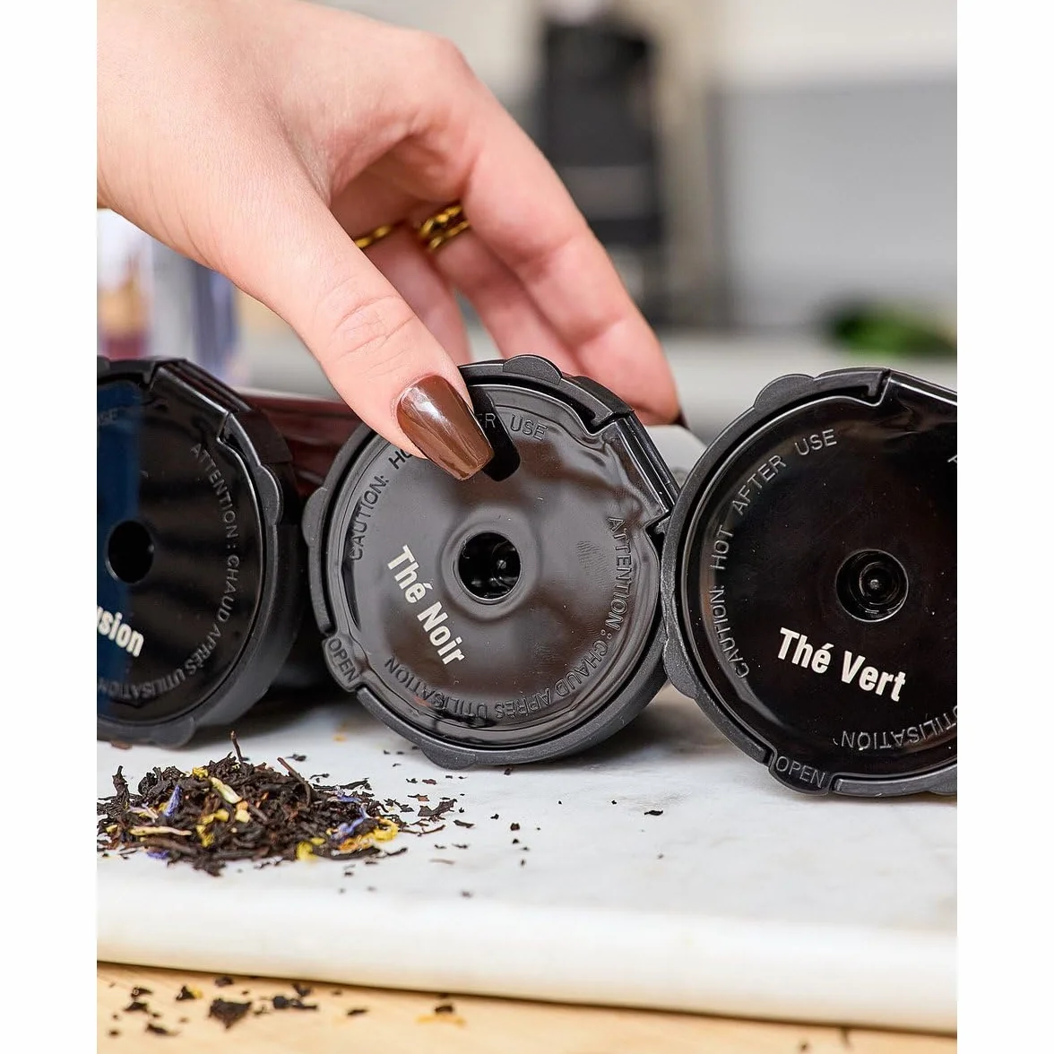 SENYA Machine à thé Tea Time Pro 1,2 L 1000W Écran tactile Détartrage automatique