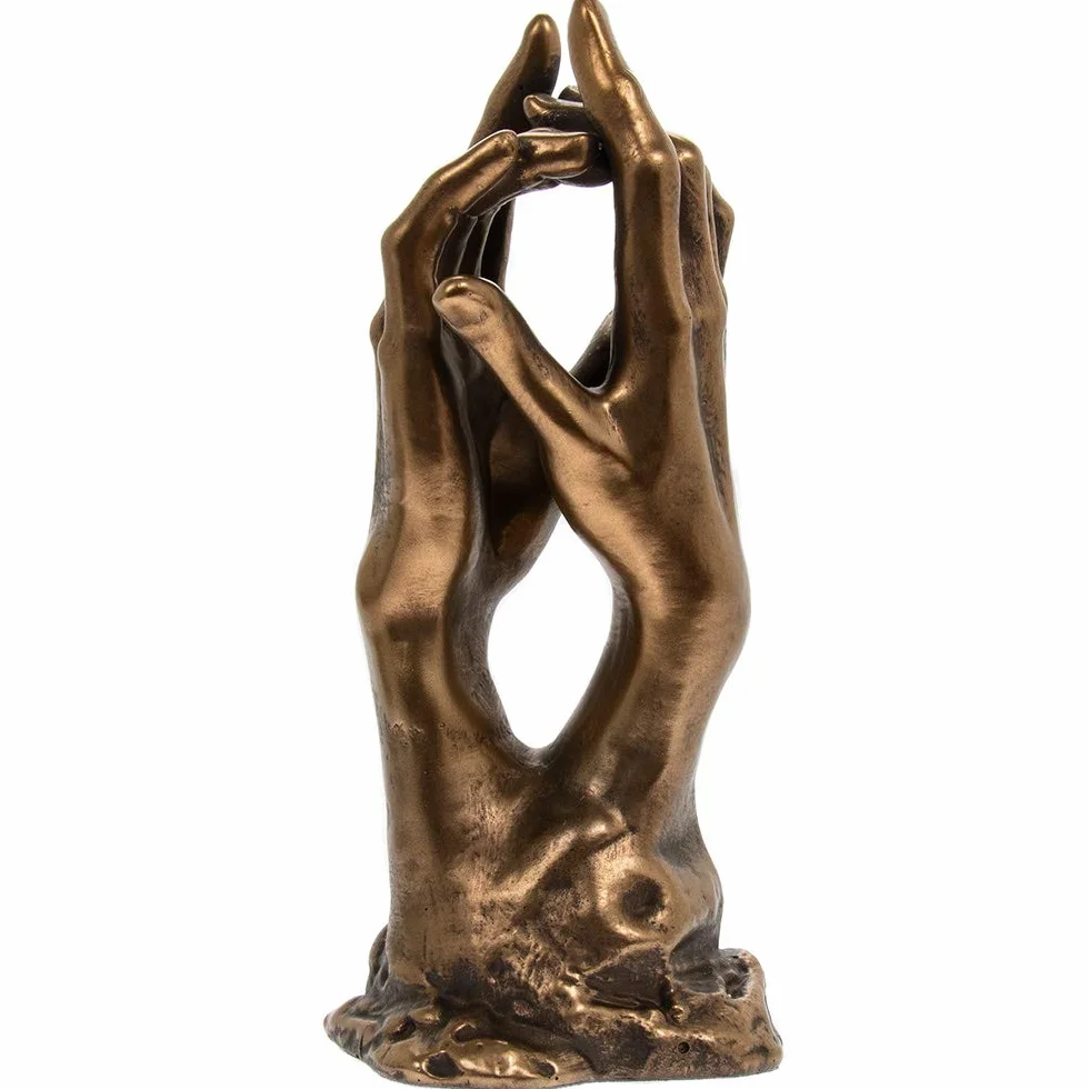 Le Secret Sculpture en bronze mains Rodin