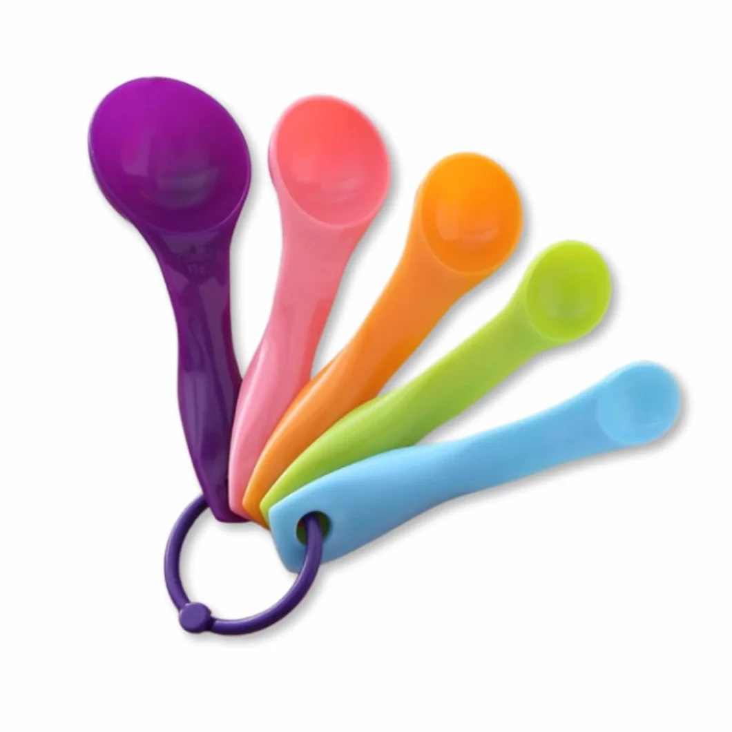 PARENCE Cuillères Doseuses Plastique Colorées 1-15 ml/g Mesure Cuisine Pâtisserie Anneau Accroche
