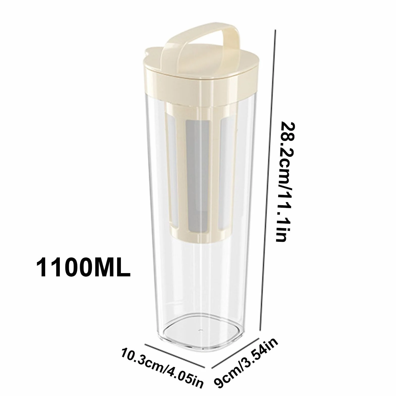 Générique Cold Brew Coffee Maker Acier Inoxydable Filtre 350 Mailles Thé Glacé