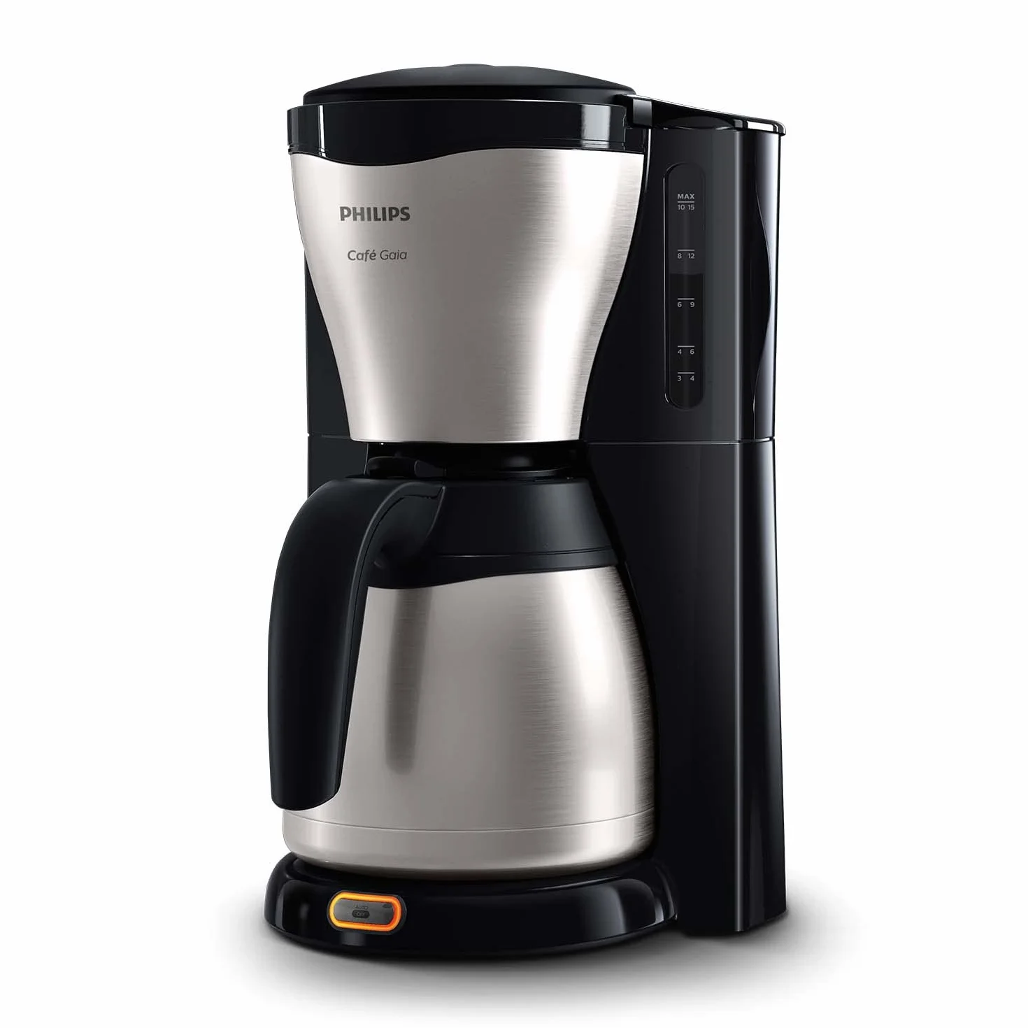 Philips Machine à Café Filtre 1.2 L 15 Tasses Inox Argent/Noir HD7546/20