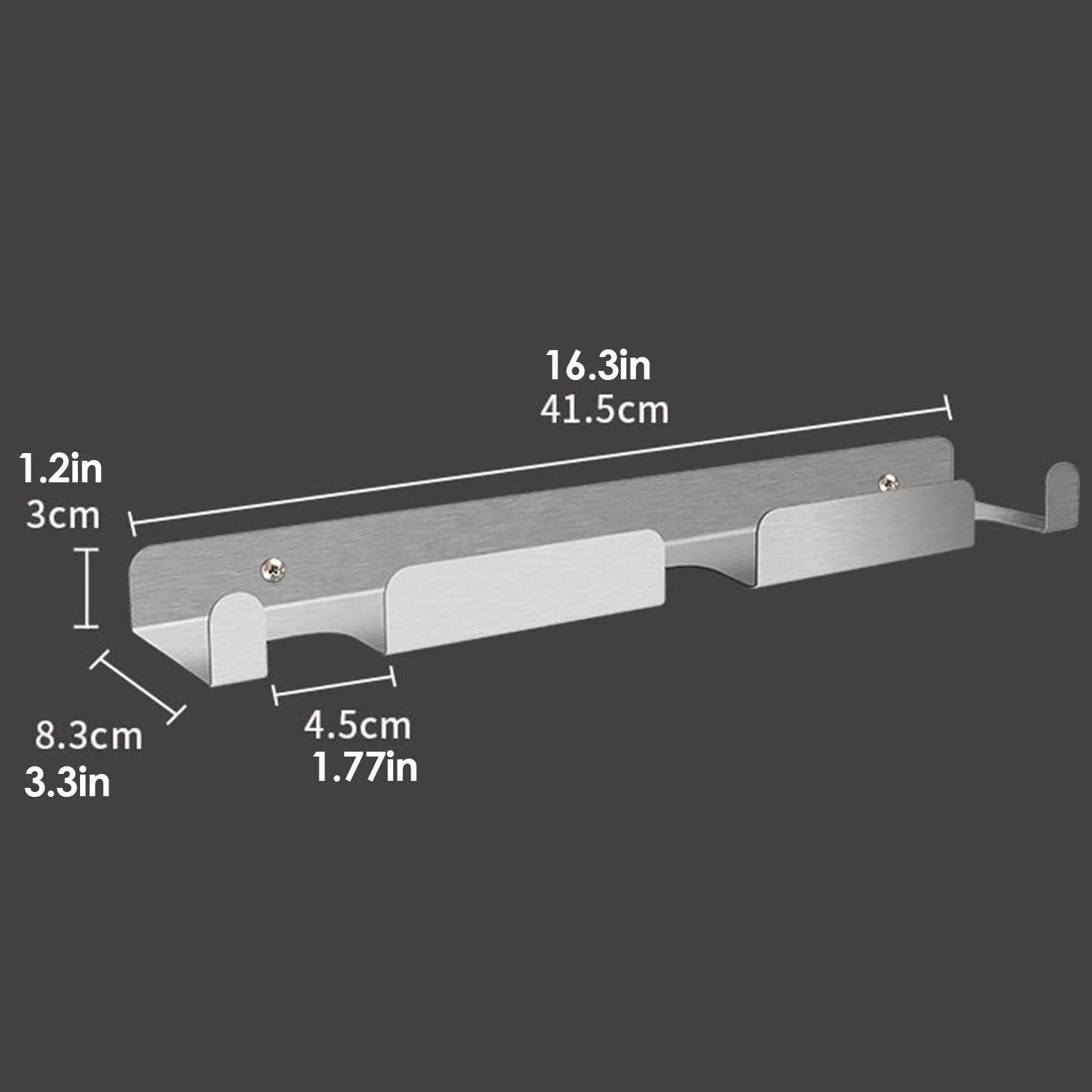Manolyee Support pour Pelle à Pizza - Étagère Murale en Inox pour Ustensiles de Cuisine
