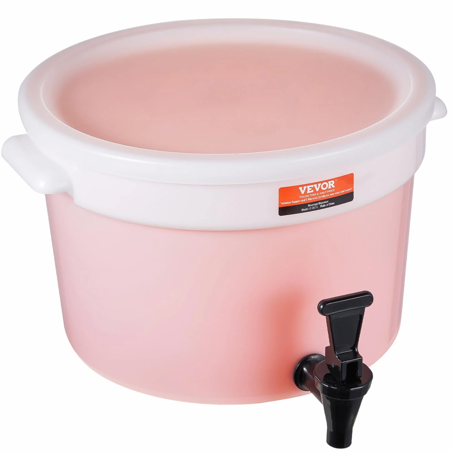 VEVOR Distributeur de Boissons 11 L, Fontaine à Eau avec Robinet, Plastique, pour Jus Limonade Thé Glacé