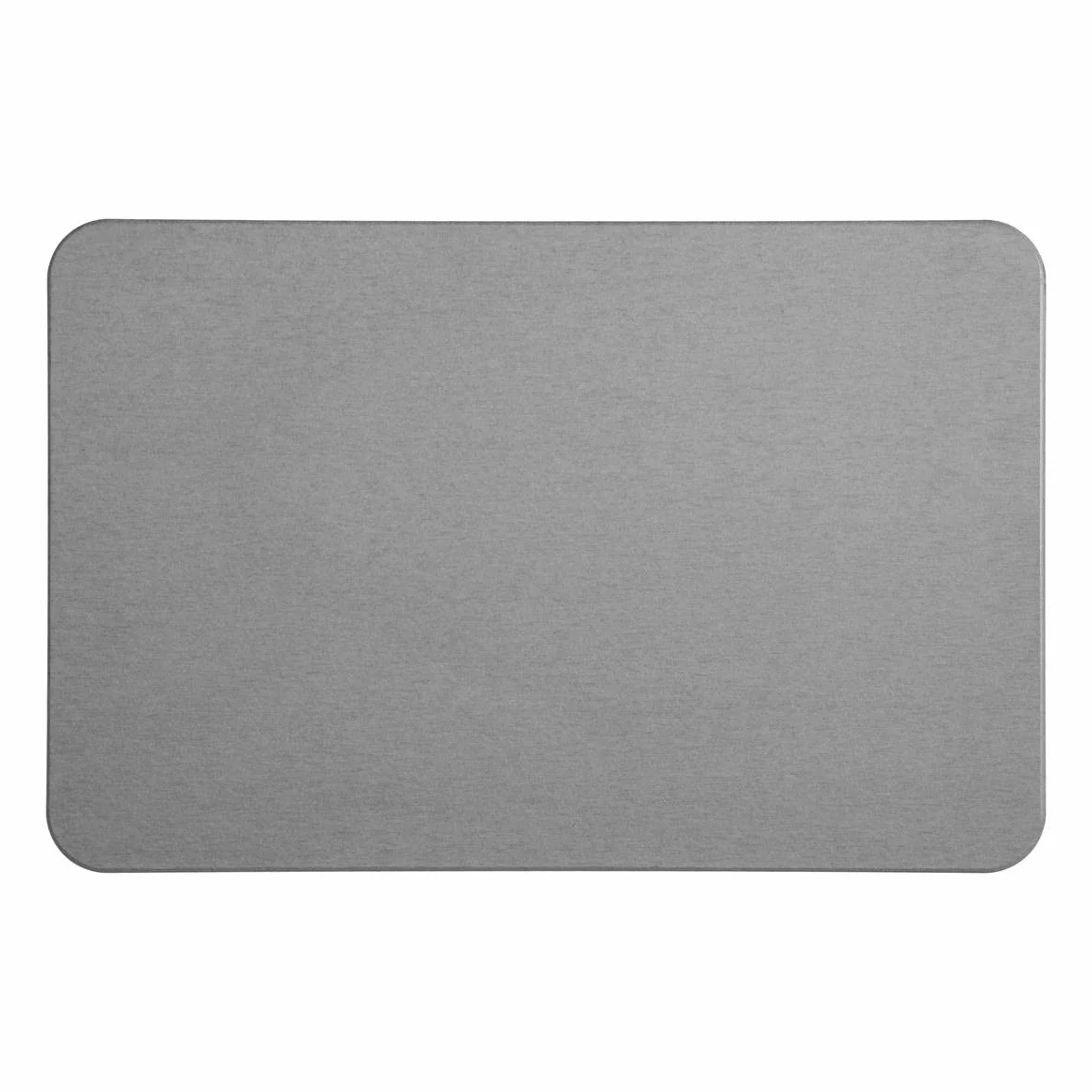 Tapis de Salle de Bain Gris Super Absorbant en Diatomite 39x60 cm Séchage Rapide