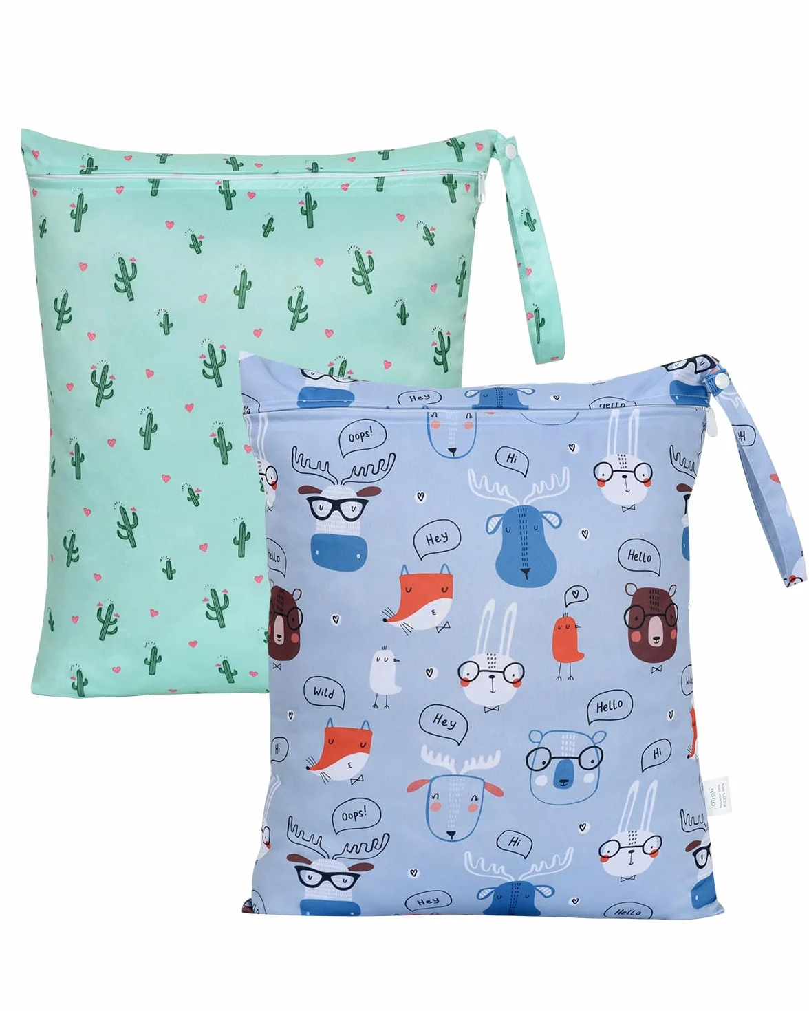 Sac à Couches Lavables 32x40cm Étanche Réutilisable Piscine Voyage Imperméable 2 Pièces
