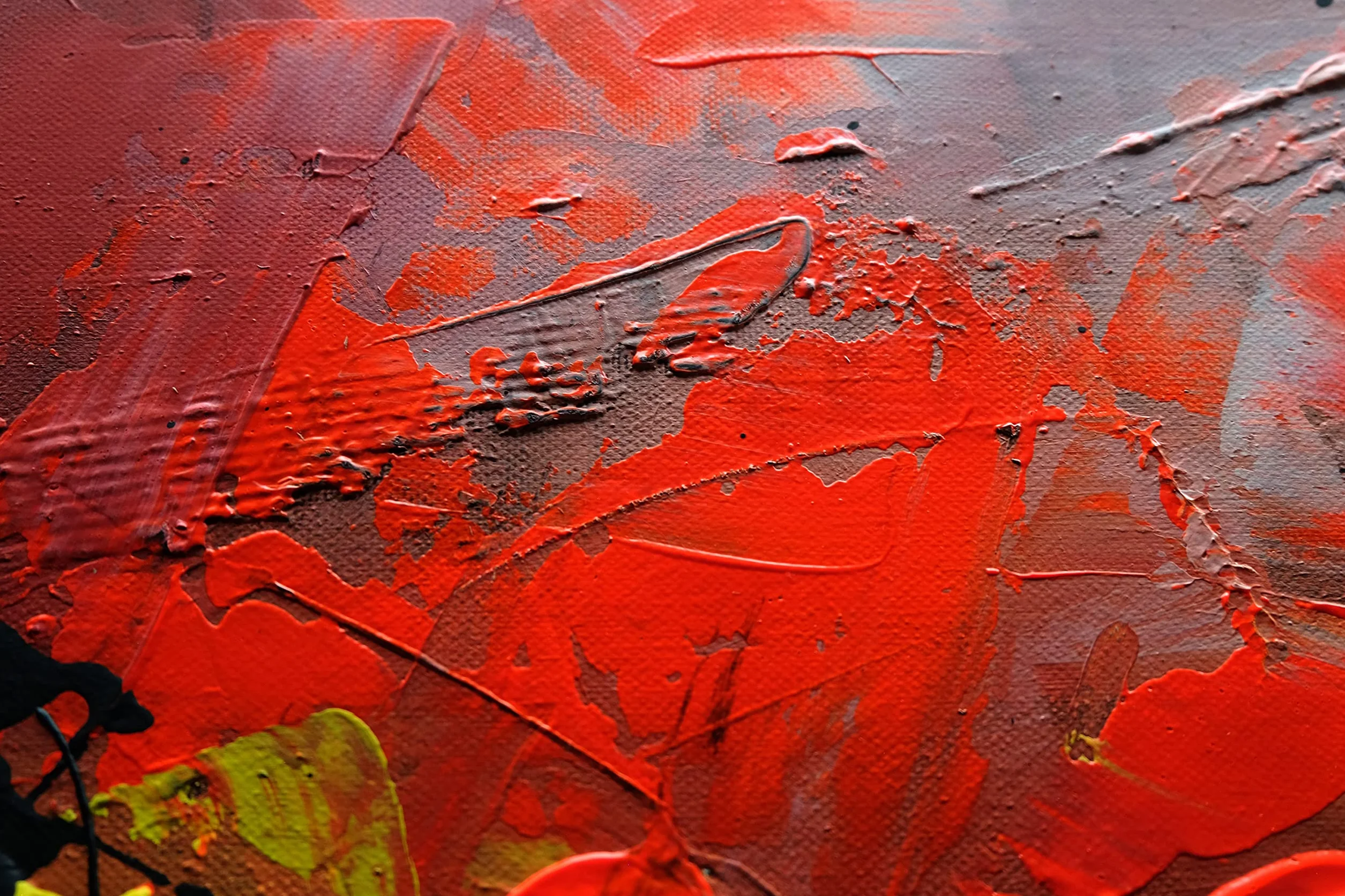 Tableau Peint à la Main 140x70 cm Toile sur Cadre en Bois