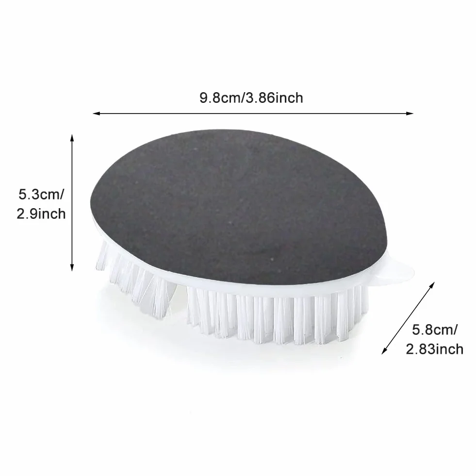 Brosse de nettoyage pour fruits et légumes, antidérapant, gris