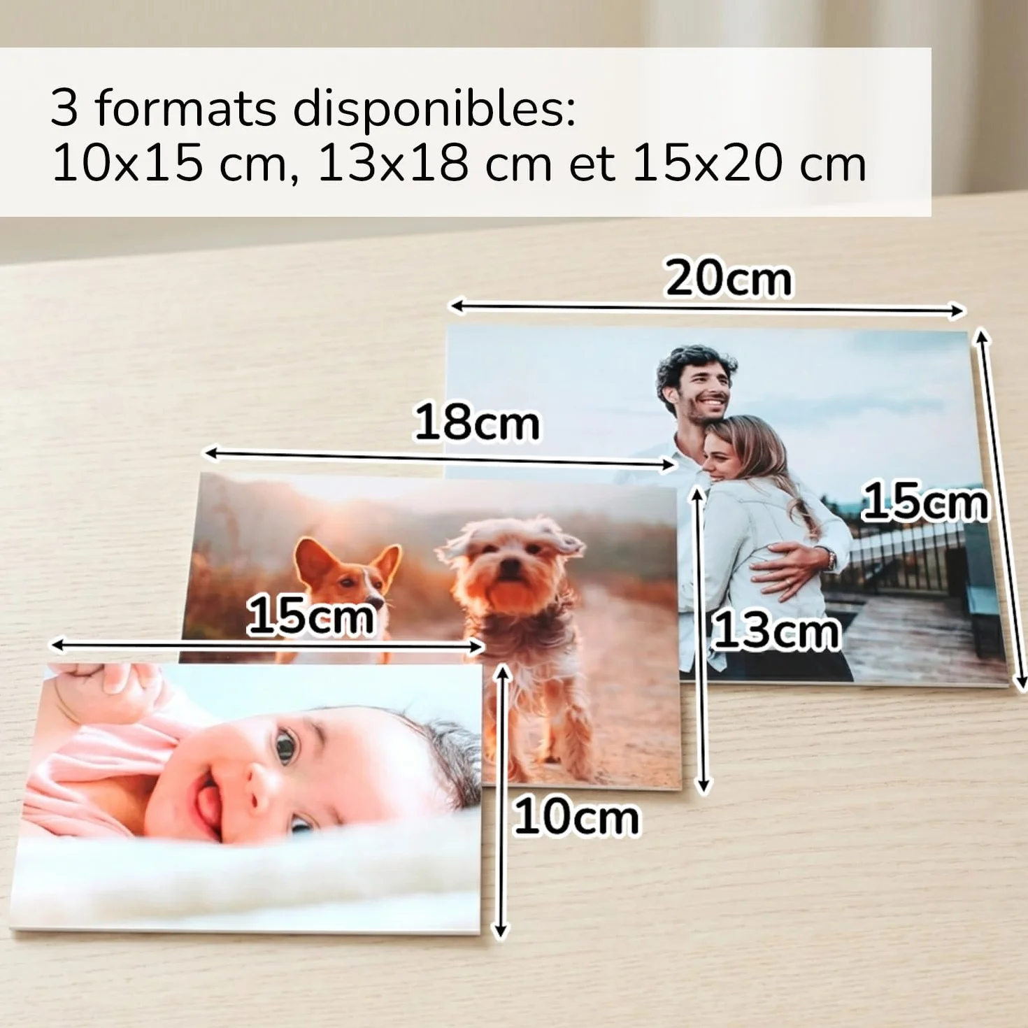 Tirage Photo Personnalisé Développement Professionnel Papier Premium Haute Définition 10x15cm 13x18cm 15x20cm 10 Photos
