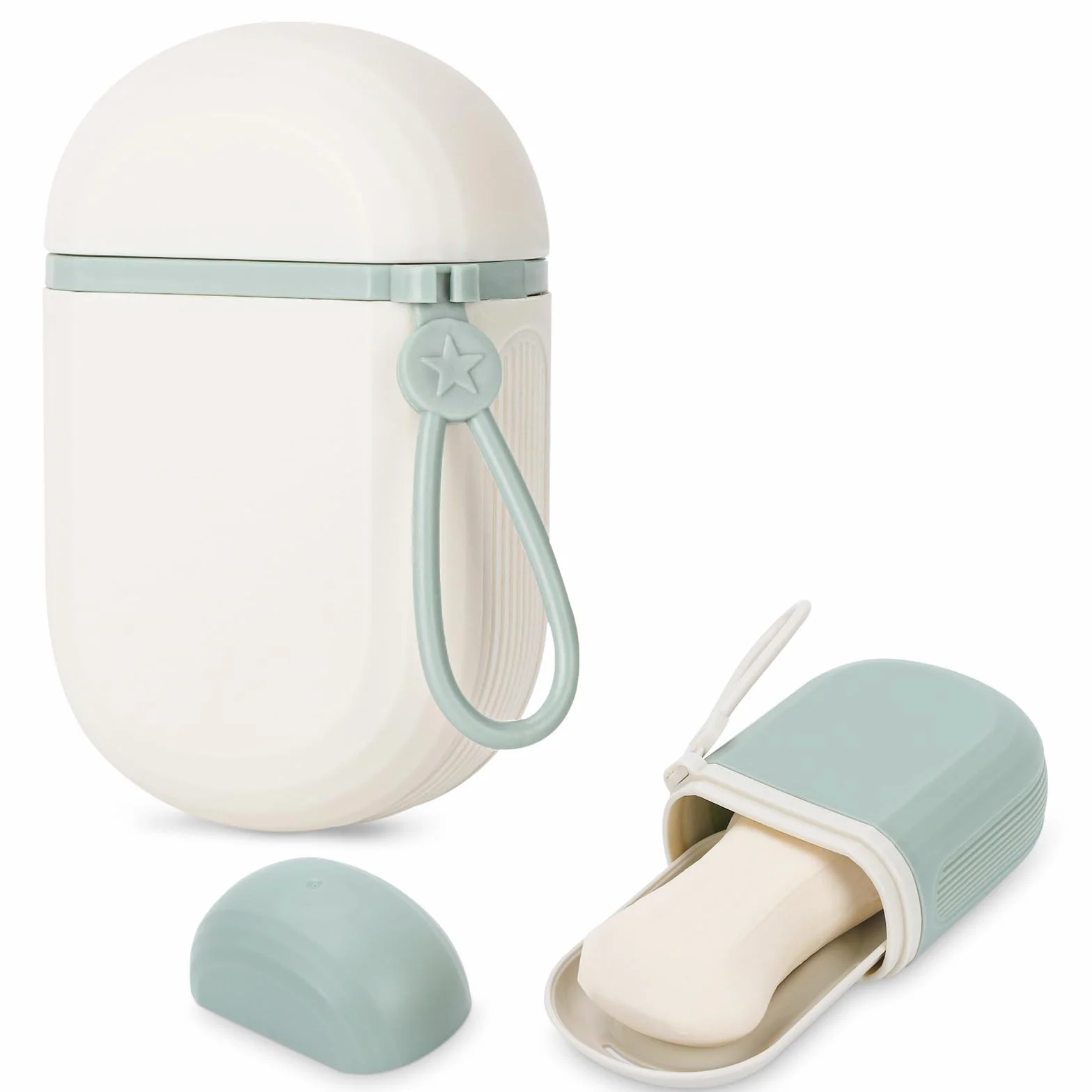 Alyvisun Boite Savon Voyage Portable avec Couvercle Étanche pour Salle de Bain Randonnée
